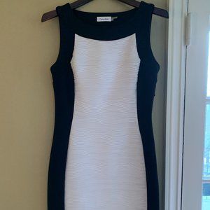 Calvin Klein White/Black Dress
